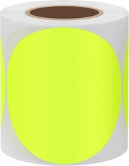 Fluorescent Yellow 3-inch Round Color Coding Dots – 200 Pack