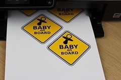 Printable Vinyl Sticker Paper for Inkjet Printer – 20 Sheets Glossy Sticker P…