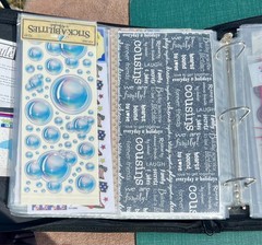 Crop In Style Binder With Lots Of Stickers ~ 18 Sheets full ~ Purple Binder
