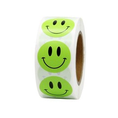 Hcode Happy Face Stickers Roll Circle Dots Paper Labels Reward Stickers Teach…