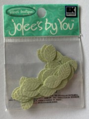 LIGHT GREEN LEAF DUO Die-cut Embellishment(20pc)Jolee’s•Flower•Garden•Stem•Bush
