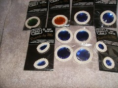 NEW 2 PKG «LYNN» STICKERS MULTICOLOR METALLIC BLACK & RED CRAFTS