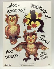 Suzy’s Zoo Scrapbooking Stickers 25 Sheets Owls Halloween Moon Owl