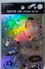 GAIA Topping LAB Neo Geek Girl Hologram Sticker Kawaii Heisei Space MADE JAPAN