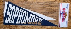 RARE Scrapbook 101, School Spirit ~ Sophomore ~Title Banner Flag High 10th Grade