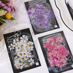 40 pcs White Stickers Flower Leaves Sprigs Clear Edge Scrapbooking Card Making