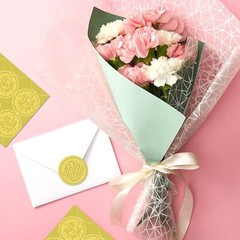100 Pieces Gold Embossed Wax Seals Gold Foil Envelope Seals Round Embossed F…
