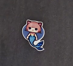 Mermaid Car Kawaii Sticker’s. 6 Pack