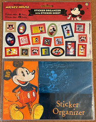 Disneyland Mickey Mouse Various Sticker Organizers with 64 Mickey Stickers