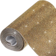 Gold Rhinestone Sheet 81000 Gems Self-Adhesive DIY Car Phone Craft Decor