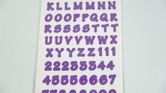 Colorbok Memory Craft 7/16″ Grape 15041 Scrapbook Letter Number Stickers