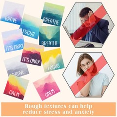 50 Pieces Calm Stickers Anxiety Sensory Stickers Textured Sensory Adhesives Clam