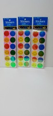 Pearl Rainbow 🌈 Stars , Hearts And Solid Colors Smiley Faces Stickers By OTC
