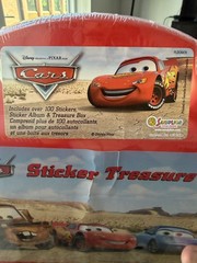 Vintage Disney Cars Sticker Treasure Kit Sandylion Sealed New Box Album Case Y2K