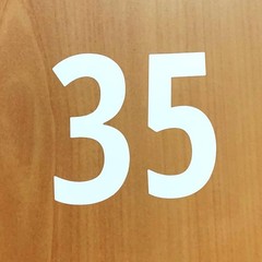 600 White Waterproof Vinyl Number Stickers 1 Inch for Indoor Outdoor Use