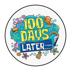 100 DAYS LATER STICKERS ENVELOPE SEALS LABELS FAVORS 1.5″ TAGS UNDER THE SEA