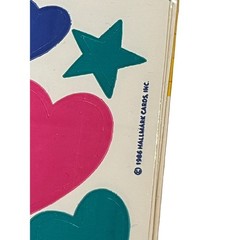 VINTAGE New Sealed Package 1986 HALLMARK STICKERS HEARTS & STARS Very RARE!
