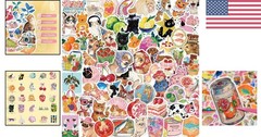 Cute 200-Piece Holographic Sticker Pack – Perfect for Scrapbooking Enthusiasts
