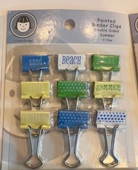 NWOT Li’l Davis Designs Painted Binder Clips 72-piece Set