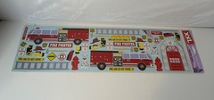 HTF Sticko XXL Stickers Firefighter Extra Large 100% Complete Dalmatians Ladders