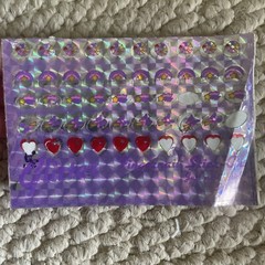 Rare Vintage 1980s Sparkly Glitter Fingernail Stick-Ons, Mostly Unused