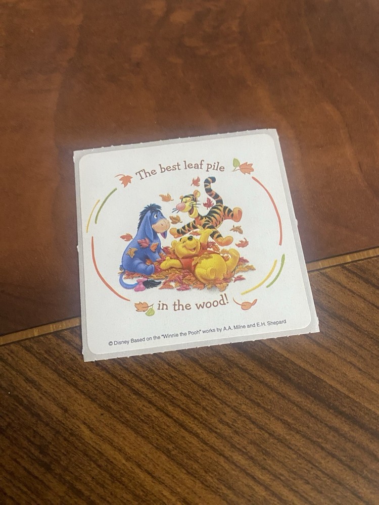 The best Leaf Pile In The Wood Winnie The Pooh Sticker Mod 2.5” Inches