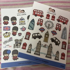 Hubman and Chubgirl | London Travel Sticker Planner Bundle