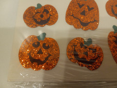 Vtg Hallmark Halloween Razzle Dazzle Glitter Sticker Sheet in Orig Sealed Pack