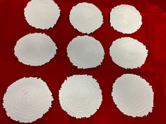 Tim Holtz Die Cuts * Embossed Tree Ring * White or Kraft Cardstock or Chipboard