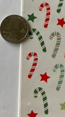 RED/GREEN CANDY CANES Stickeroni Stickers(40pc)Hallmark•Christmas •Stars•Holiday
