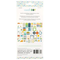 Pebbles COOL BOY (67pc) JOURNALING EPHEMERA DIE CUTS scrapbooking CARDMAKING