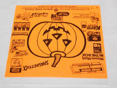 Vintage Halloween Stickers Safety Patch 1987 Sampling Corp Advertising