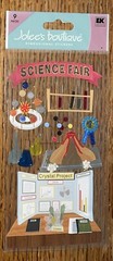 RARE Jolees Science Fair Volcano Crystal School Project Planet Scrapbook Sticker