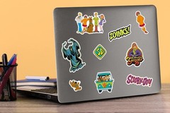 SCOOBY DOO VARIETY DIE CUT VINYL 50 CT STICKER PACK