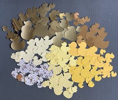 160+ Rubber Ducky Die Cuts 3 Sizes, 9 Styles