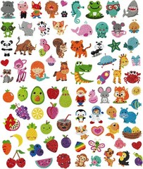 Vibrant 80 Pcs Diamond Stickers for Kids Fun Art Craft Kit for All Seasons