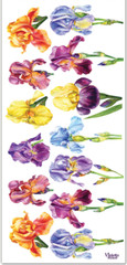 Violette Stickers Colorful Spring Iris Flowers Crafts Planner Supply Scrapbook