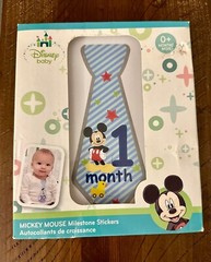Disney Baby Mickey Mouse Monthly Milestone Stickers, New in Box