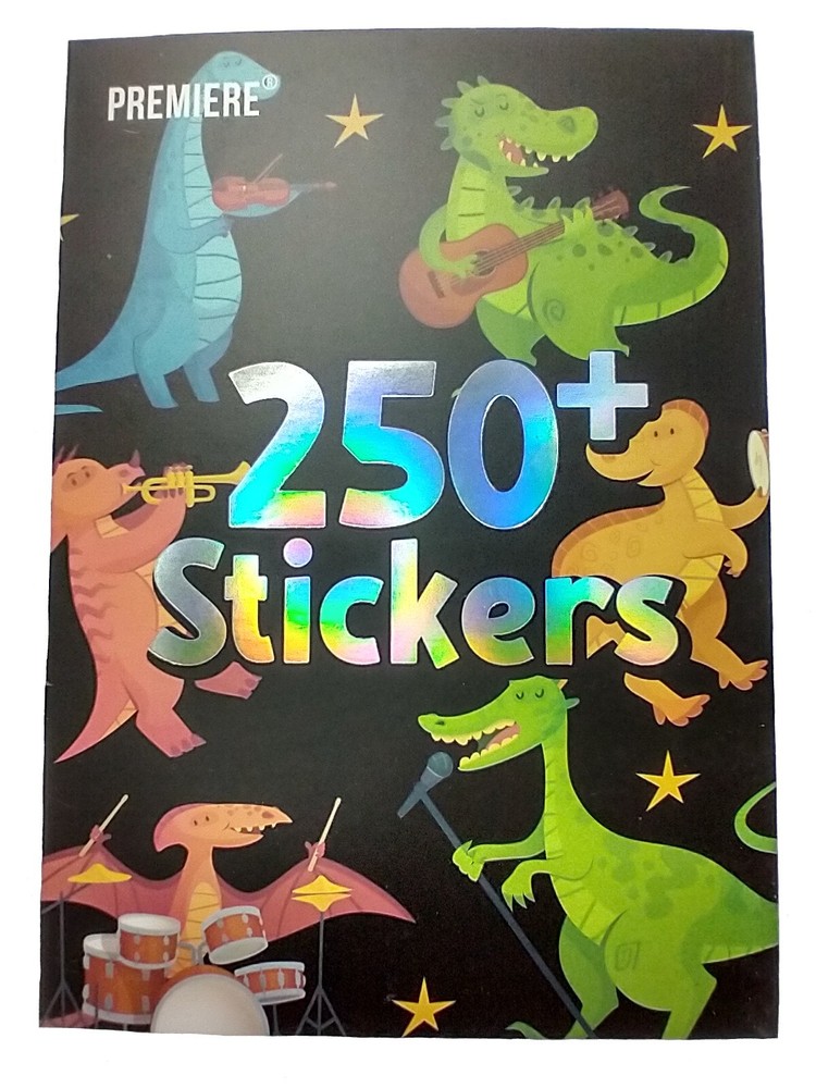 Premiere Sticker Book 250+ Stickers: Dinosaurs, Dinosaurs, Dinosaurs! NEW!