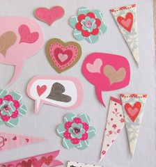 Scrapbooking Journal Embellishments 47 Flowers Hearts Bubble Quotes Sentiments