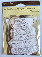 RECOLLECTIONS Foil Accented Die-Cuts – WEDDING – 30 pcs