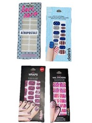 4 Packs Fingernail Stickers Claire’s & Aeropostale Brand New