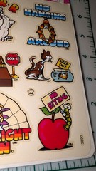 Vintage Stickers BJ Decal Specialties Clear See Through Animals Dog Cat New Pack