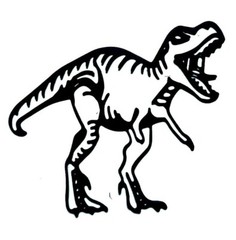 DINOSAUR/ DINOSAURS SILHOUETTE DIE CUT/ CUTS, SUPER INTRICATE & DETAILED