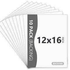 Backing Boards 12×16 Inch Uncut White Mats AcidFree Art Prints 10 PCS