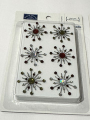 Karen Foster Sparkle Burst Brads Holly Berries 01849 Scrapbook Lot of 2 NEW READ