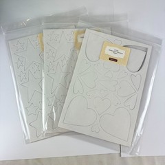 Close To My Heart Dimensional Elements Hearts & Stars Cardstock Shapes