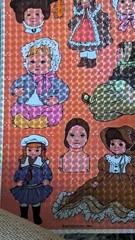 Vintage Stickers Mark 1 Chrome Doll Stickers Morgan Inc 1 Sheet Dark Orange