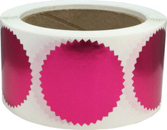 Envelope Seals Serrated Edge Color Labels | 2″ inch | 500 Pack | Pick One Color