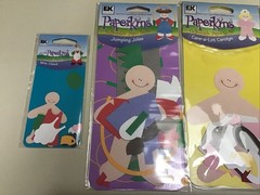 ek success paperkins Collectable paper dolls lot (4) Nurse Jumping Bike Claus
